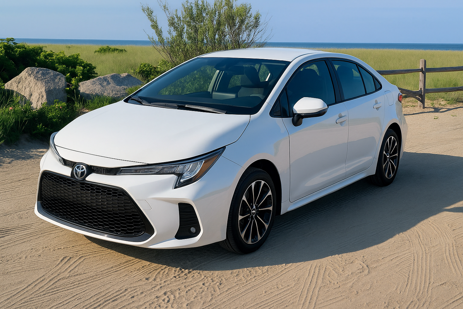 Toyota Corolla (or similar sedan)